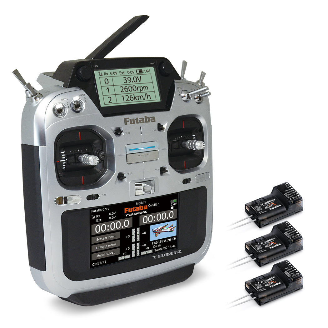 T26SZ Radio FASSTest26, 3/R7208SB, 2S LiPo