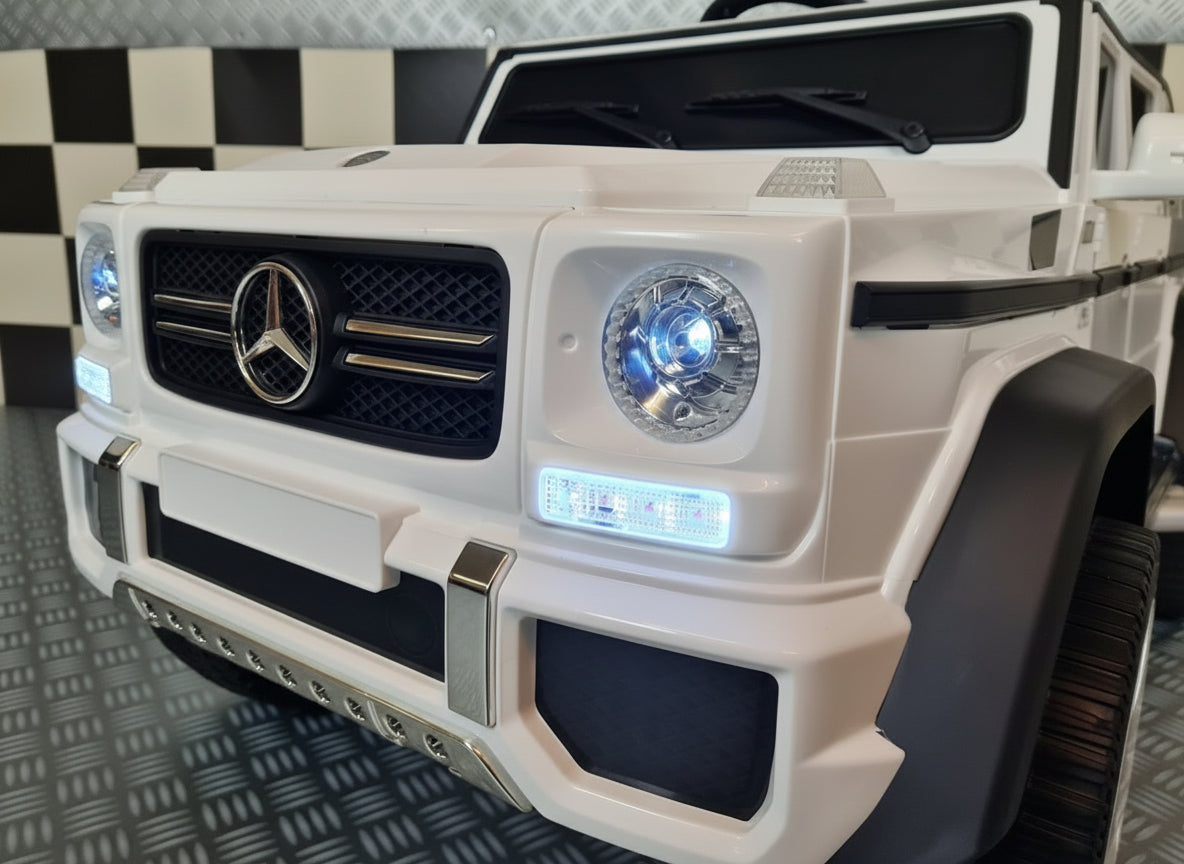 Mercedes-Benz Maybach G650 elbil för barn – vit