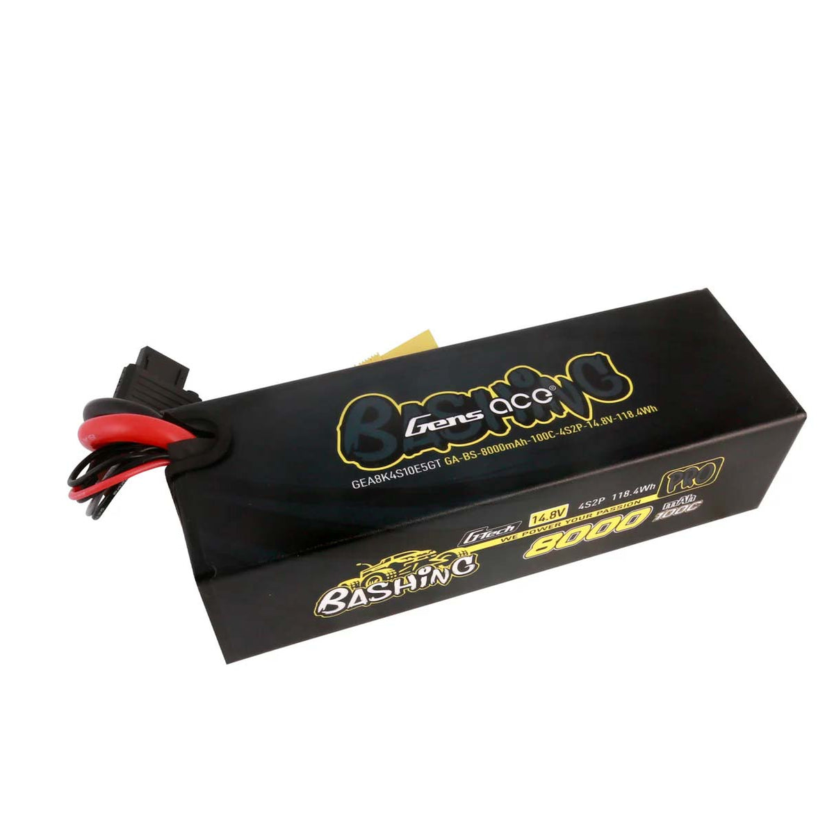 GENS ACE GE5-8000-4C5GT - GensAce Extreme LiPo 4S 14.8V-8000-100C EC5 157x53x42mm 760g G-Tech