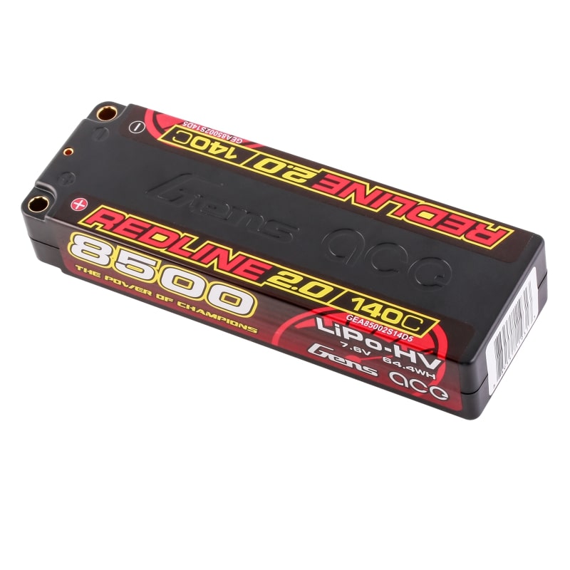 GENS ACE GEA85002S14D5 - GensAce Redline 2.0 2S HV 7.6V-140C-8500 139x47x25mm 302g