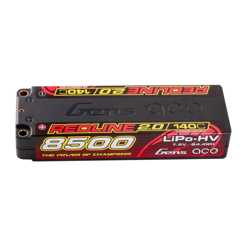 GENS ACE GEA85002S14D5 - GensAce Redline 2.0 2S HV 7.6V-140C-8500 139x47x25mm 302g