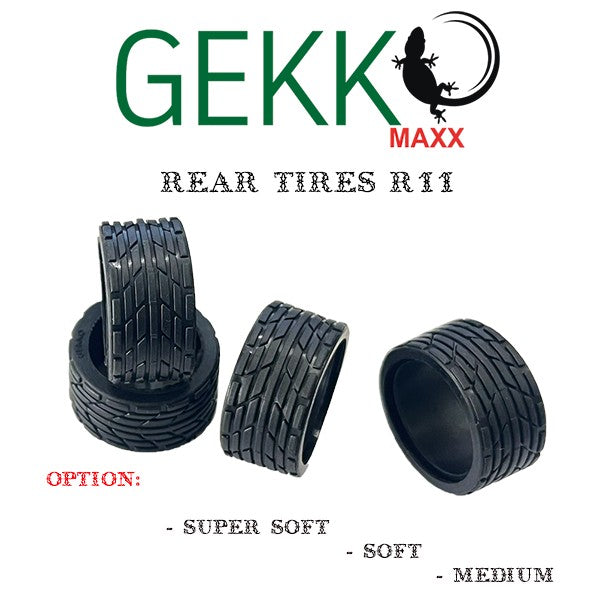 Gekko GKM-015-M - Maxx Rear Tires R11 (4pcs) - Medium
