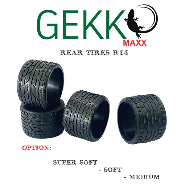 Gekko GKM-016-M - Maxx Rear Tires R14 (4pcs) - Medium