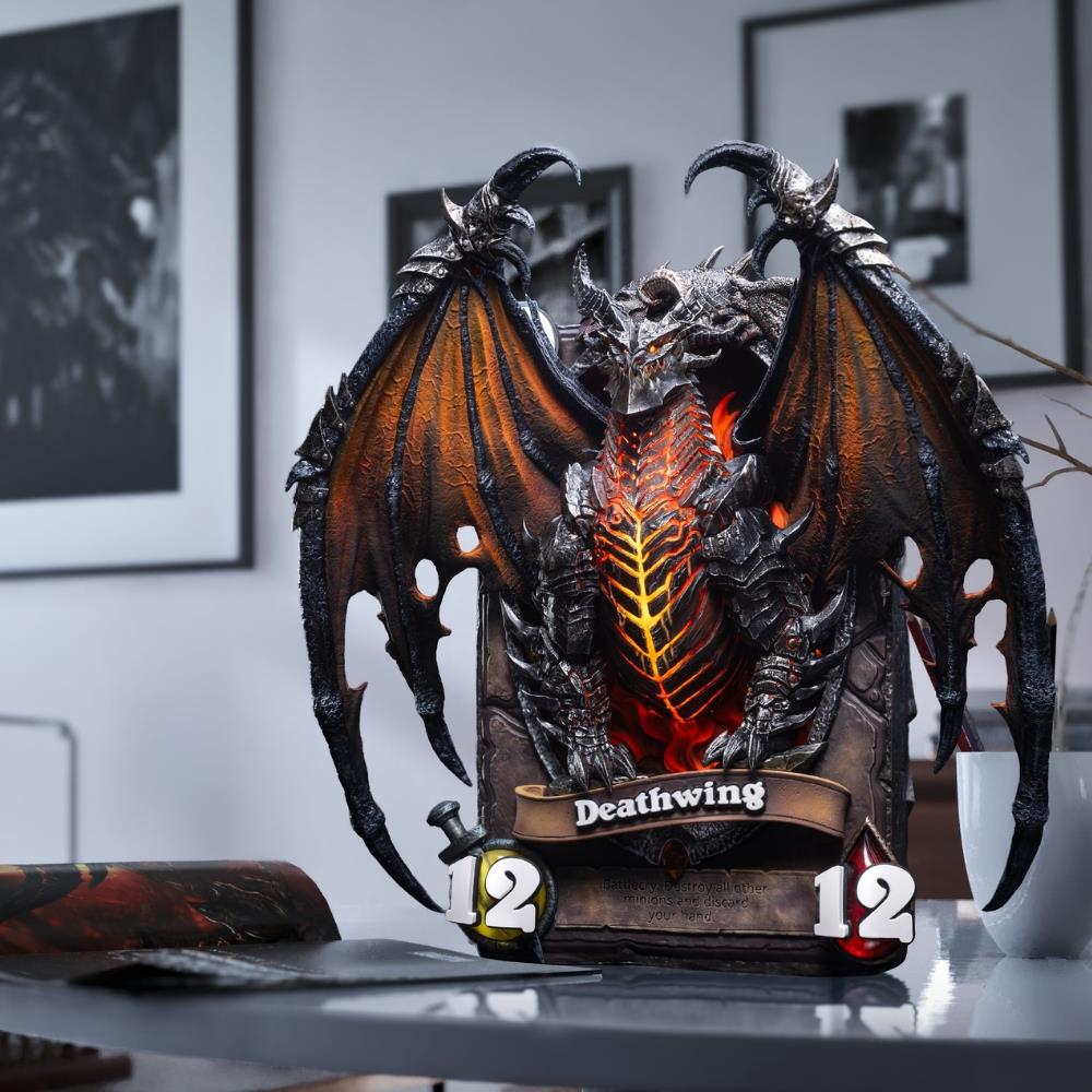Blizzard Hearthstone Deathwing Art Statue Frame
