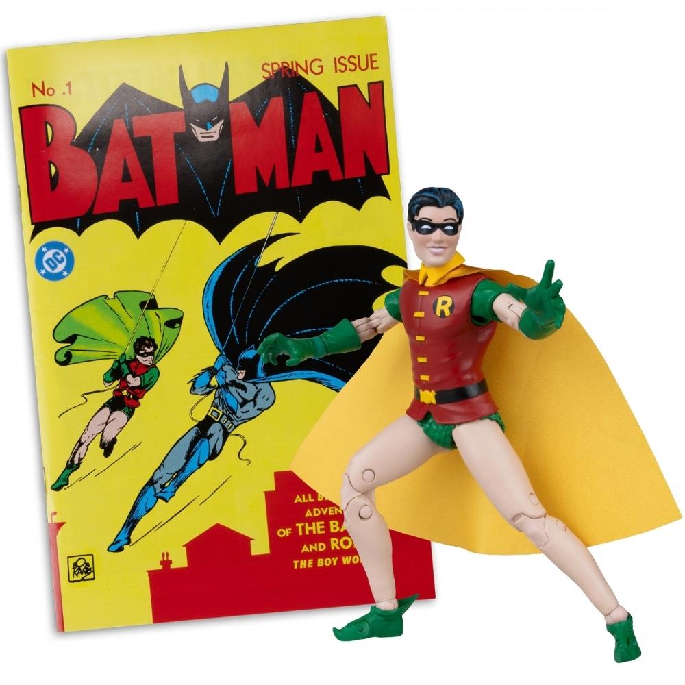 DC Direct Robin Dick Grayson (Batman #1) 7in Action Figure with Comic McFarlane Toys (Red Platinum Edition)