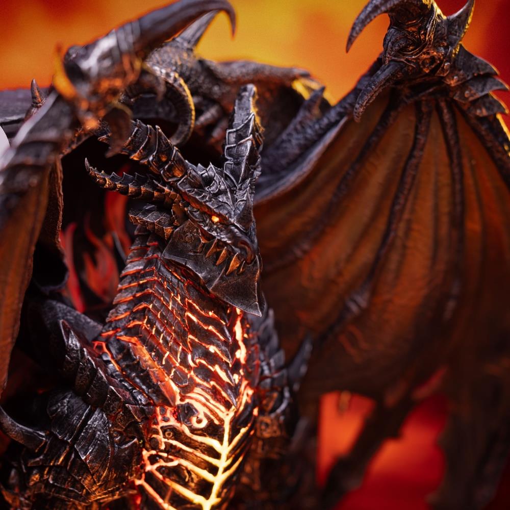 Blizzard Hearthstone Deathwing Art Statue Frame