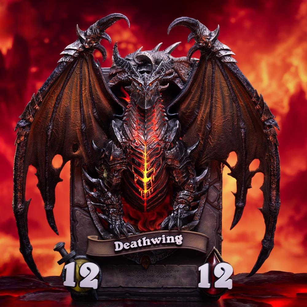 Blizzard Hearthstone Deathwing Art Statue Frame