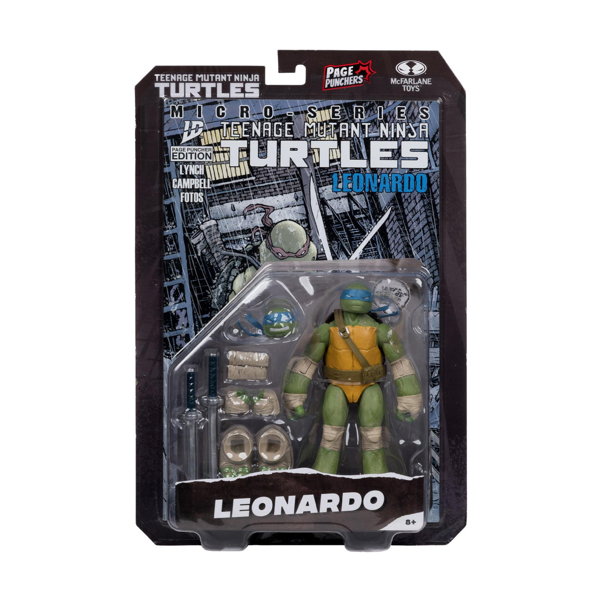 Teenage Mutant Ninja Turtles (P. Punchers) Leonardo 5in Action Figure with Comic McFarlane Toys