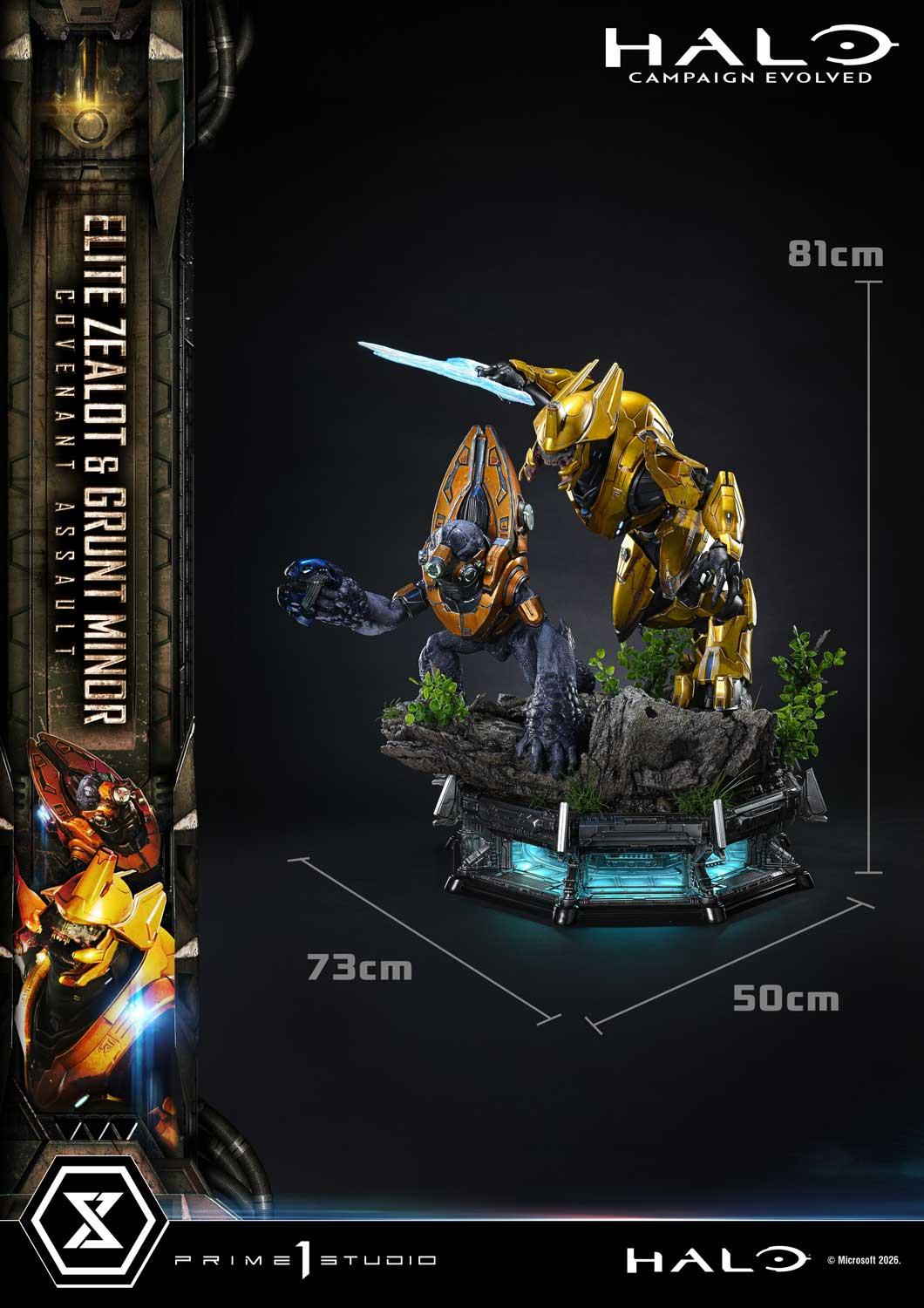 Prime 1 Studio Ultimate Premium Masterline Halo: Campaign Evolved Elite Zealot & Grunt Minor: Covenant Assault Bonus Version