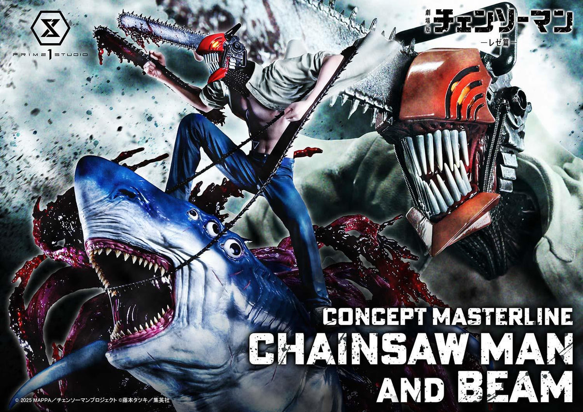 Prime 1 Studio Concept Masterline Chainsaw Man – The Movie: Reze Arc CHAINSAW MAN & BEAM Bonus Version