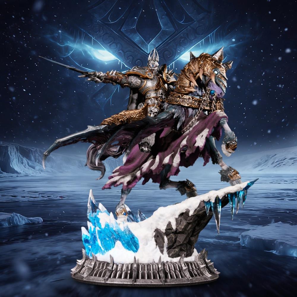 Blizzard World of Warcraft -The Lich King & Invincible (14-Inch) Statue