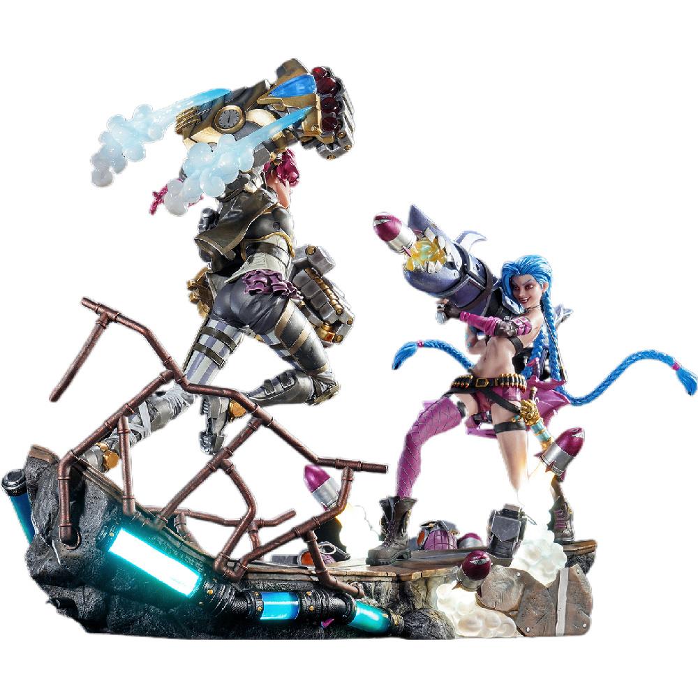 PureArts League of Legends - Jinx & Vi 1/6 Scale Statue Bundle