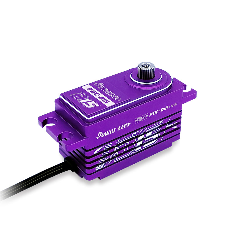 POWER HD HD-D15P - Servo Power HD D15 Purple Low Profile Rev wire Drift/TC 18kg/0.085