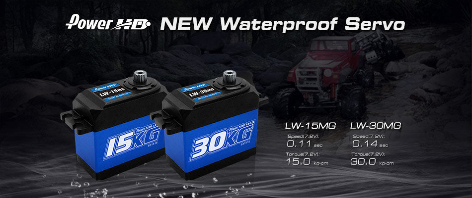 POWER HD HD-LW-15MG - Servo Power HD LW-15MG MG digital waterproof HV 15.0kg/0.11s
