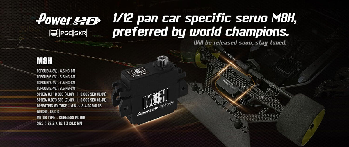 POWER HD HD-M8H - Power Servo HD M8H 1/12 Digital HV 8.5kg/0.065s