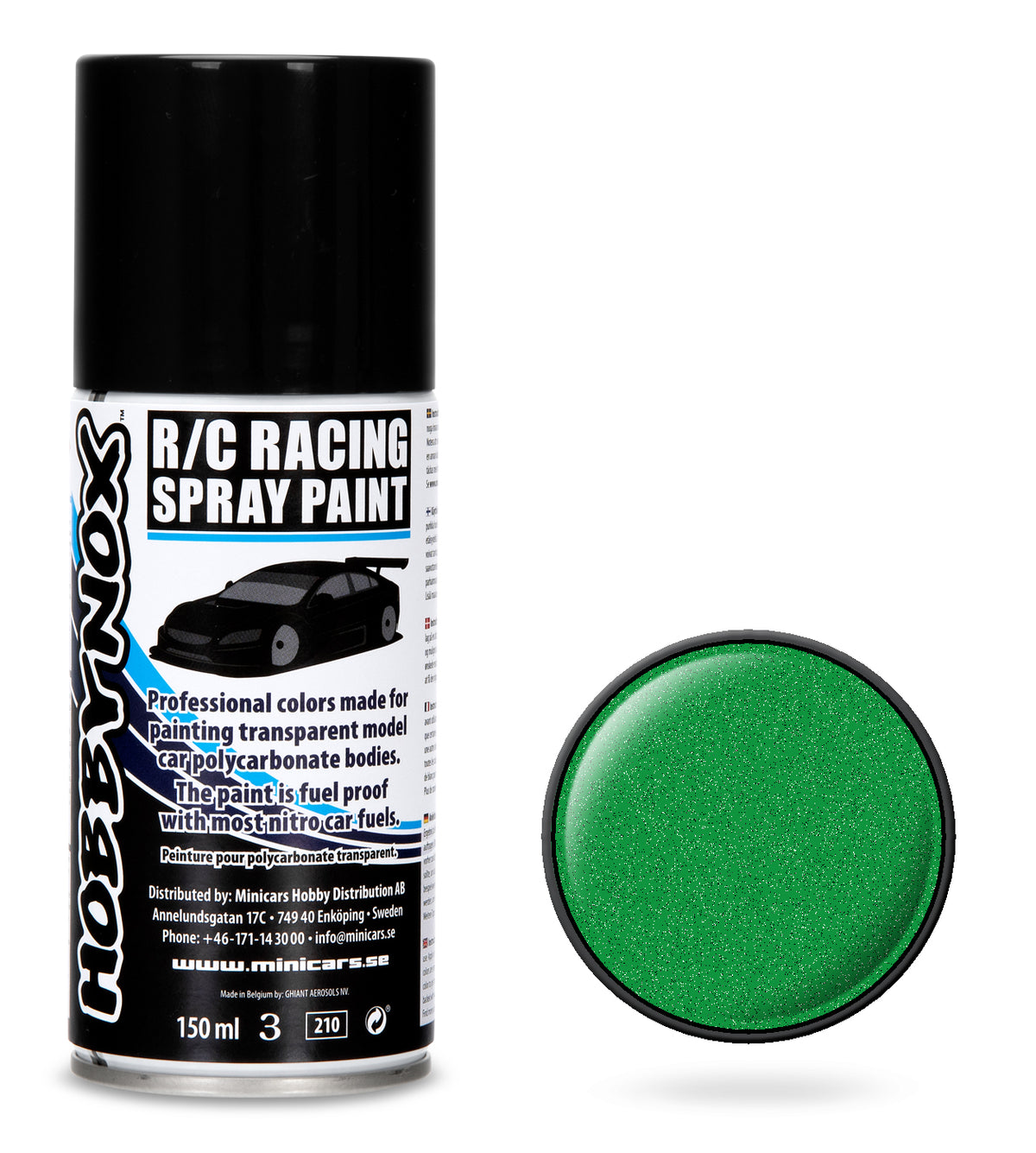 Metallic Green R/C Racing Spray Paint 150 ml
