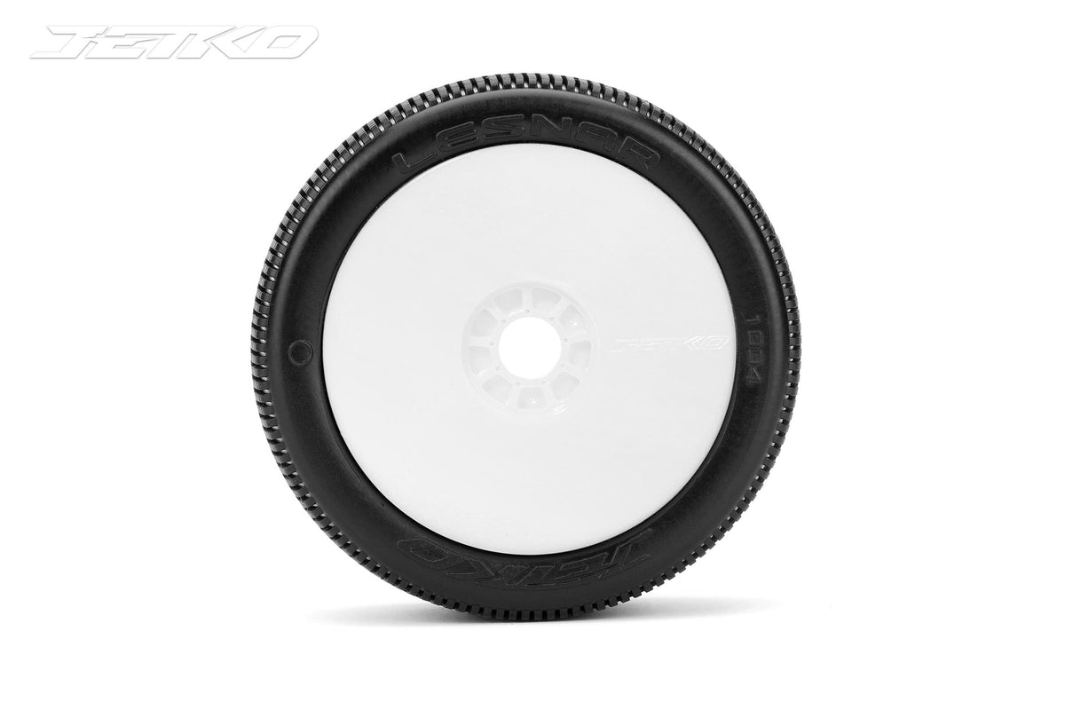 JETKO JK1004CSRW - Jetko Lesnar Composite Soft 1:8 Buggy Pre-glued White Revo Rims 2 pcs