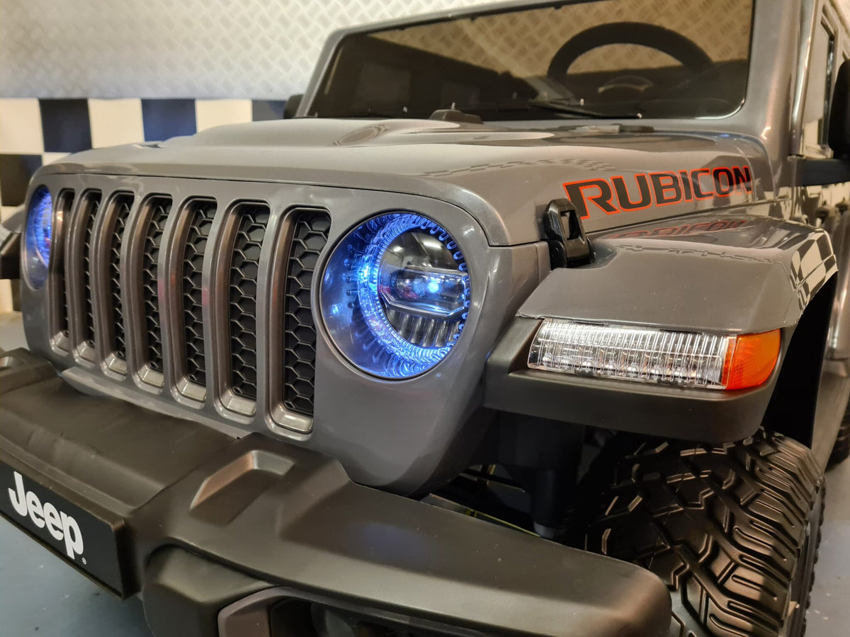 Jeep Gladiator 12V elbil för barn med fjärrkontroll – 2 personer, röd