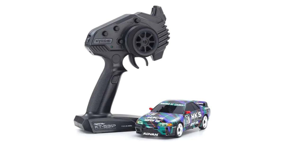 KYOSHO K.32652HK - Kyosho Mini-Z AWD Nissan Skyline GT-R R32 1993 HKS #87 MA020-KT531P