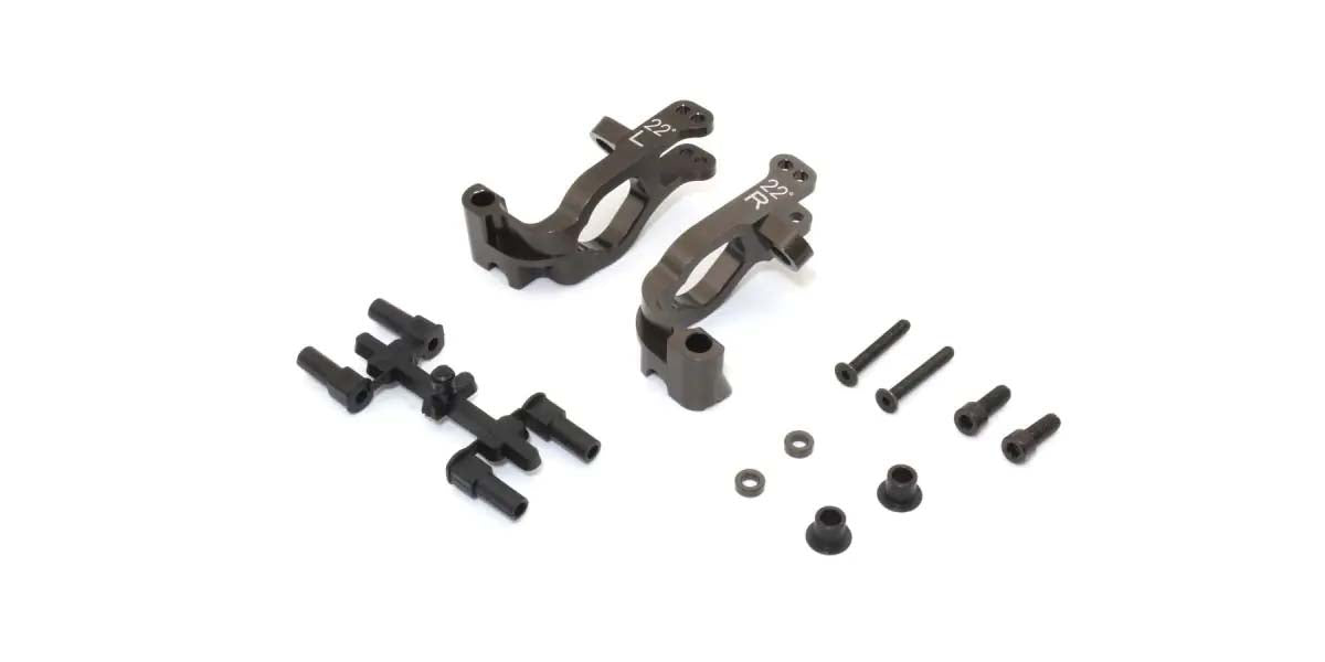KYOSHO K.IFW629C - Front Hub Carrier Set Kyosho Inferno MP9-MP10 Aluminium - 22 Deg.