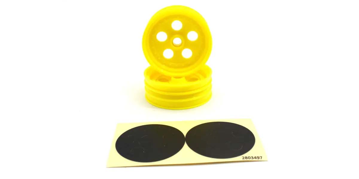 KYOSHO K.SCH007Y - Front Wheel Kyosho Tomahawk-Ultima JJ 2 pcs Yellow 2.0 inches