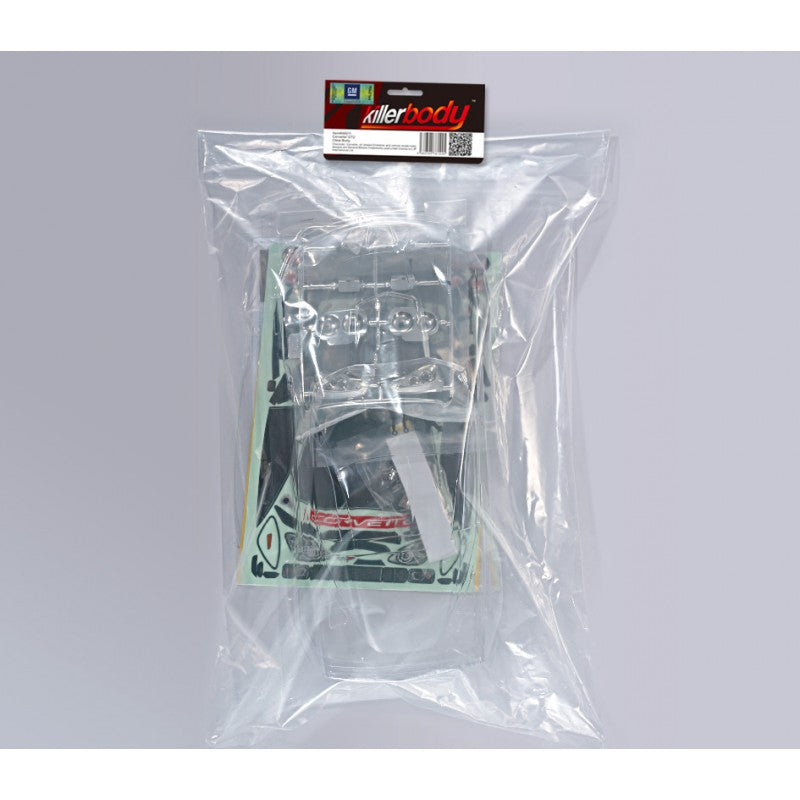 Corvette GT2 190mm, Clear Body, Kit all-in