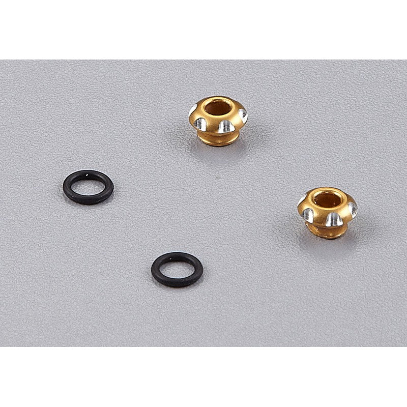 DISC.. LED Holder CNC Alloy for 3mm Light, Golden