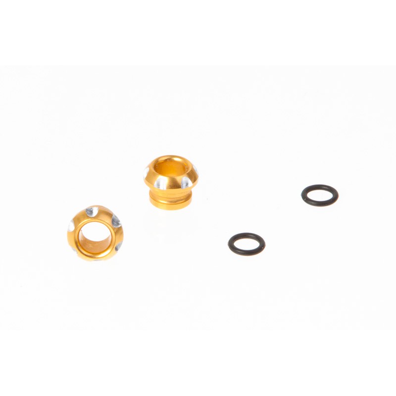 DISC.. LED Holder CNC Alloy for 5mm Light, Golden