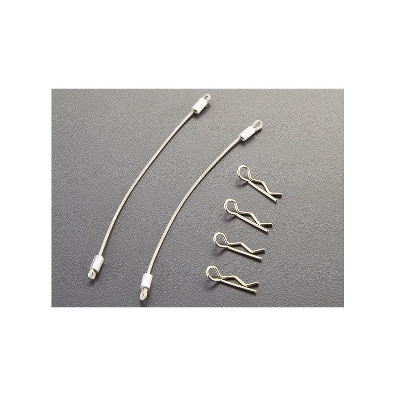 Body Clips (4pcs.) with Metal cord 120mm (2pcs.)