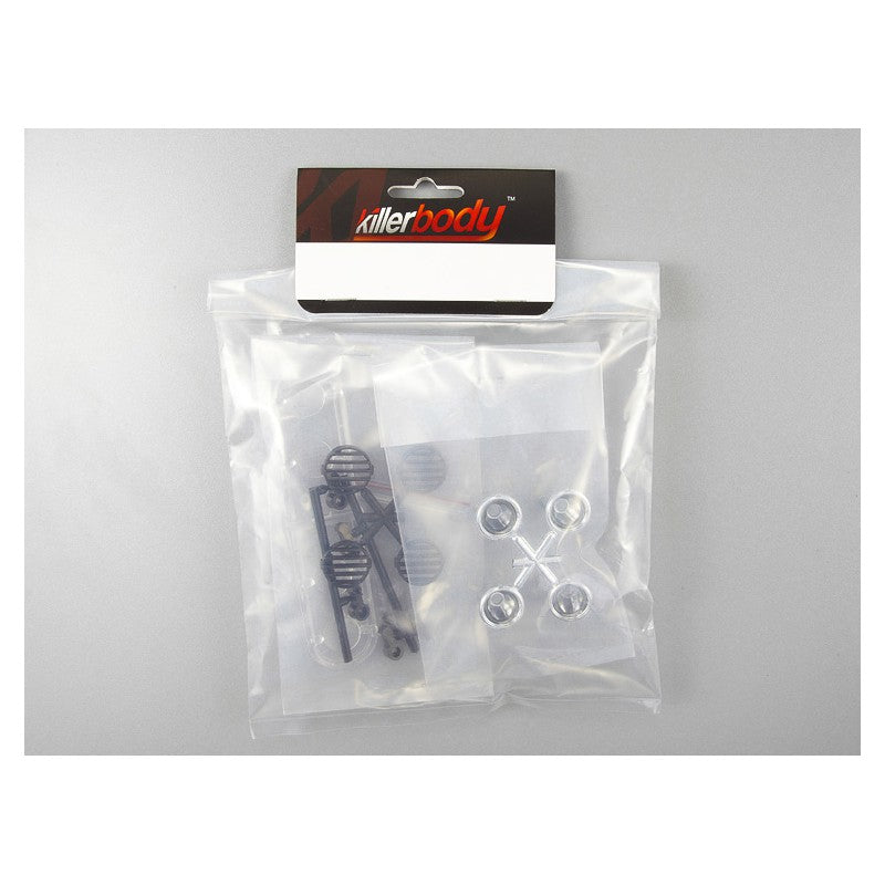 DISC.. Black light set for mounting on roof rack Type "B"