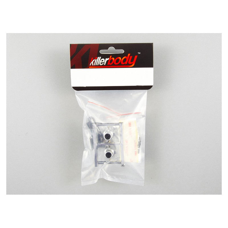 Chrome exhaust set "Type-C" w/o LED