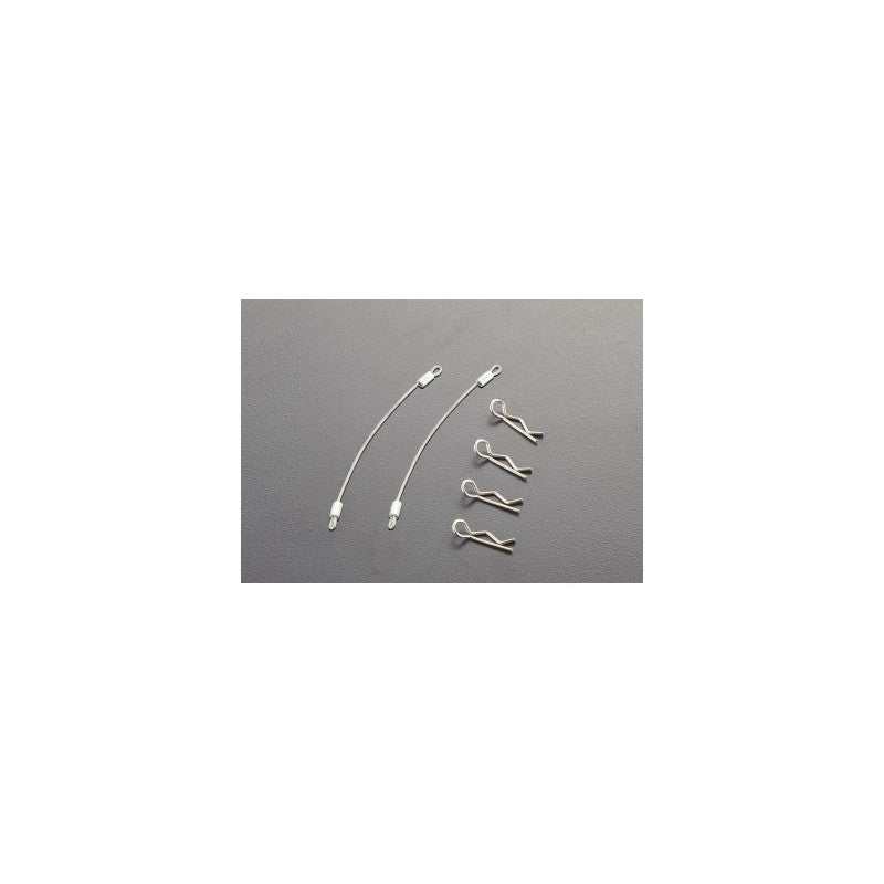 Body Clips (4pcs.) with Metal cord 100mm (2pcs.)