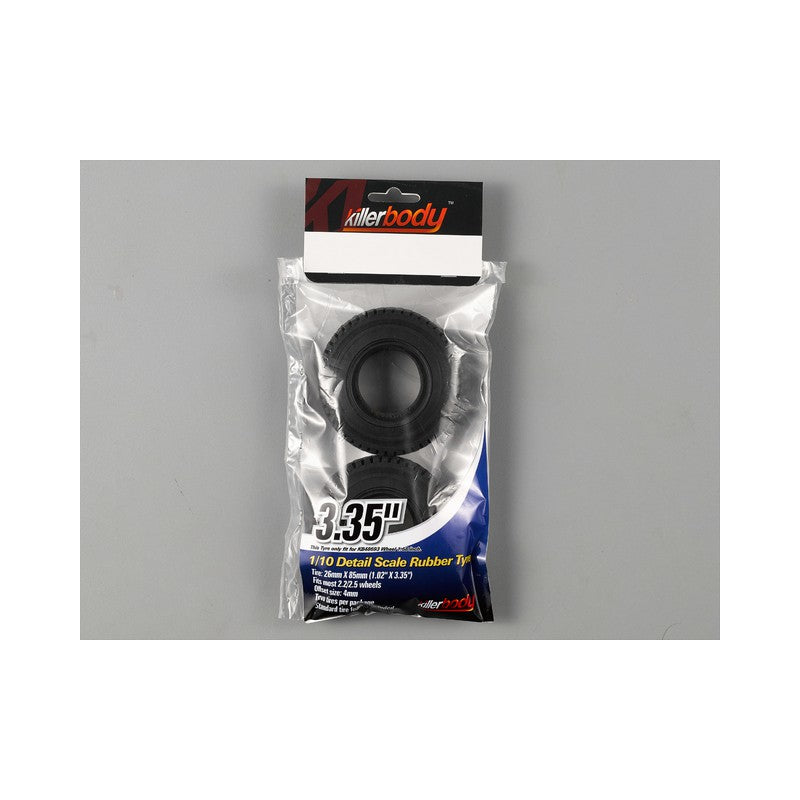 Scale Rubber Tire 3.35" with foams 1/10 Truck
