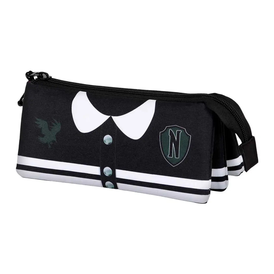 Wednesday uniform triple pencil case - Wednesday