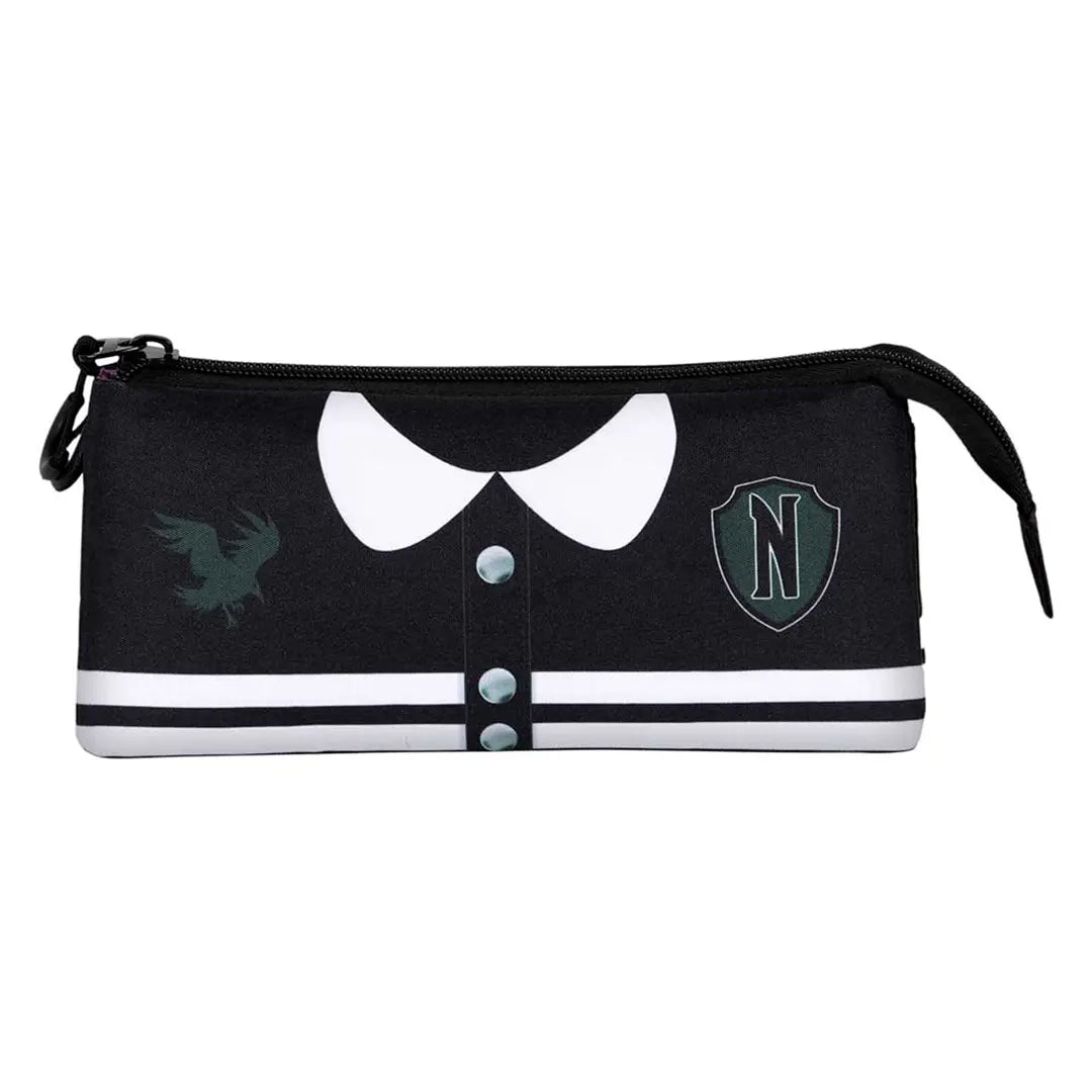 Wednesday uniform triple pencil case - Wednesday