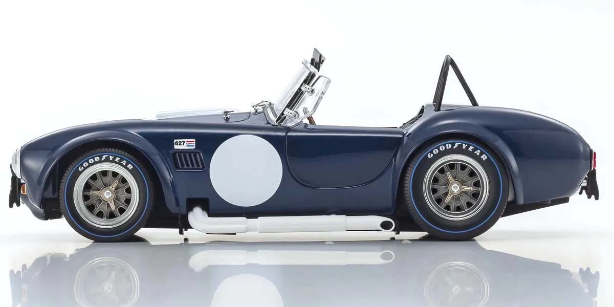 KYOSHO DIE CAST KS08048DBL - Kyosho 1:18 Shelby Cobra 427 S/C Spider 1962 Blue-White