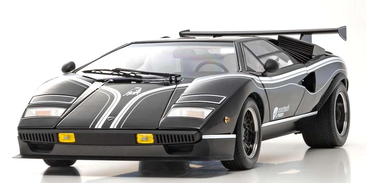 KYOSHO DIE CAST KS08617BK - Kyosho 1:12 Lamborghini Countach LP500R 1982 Black