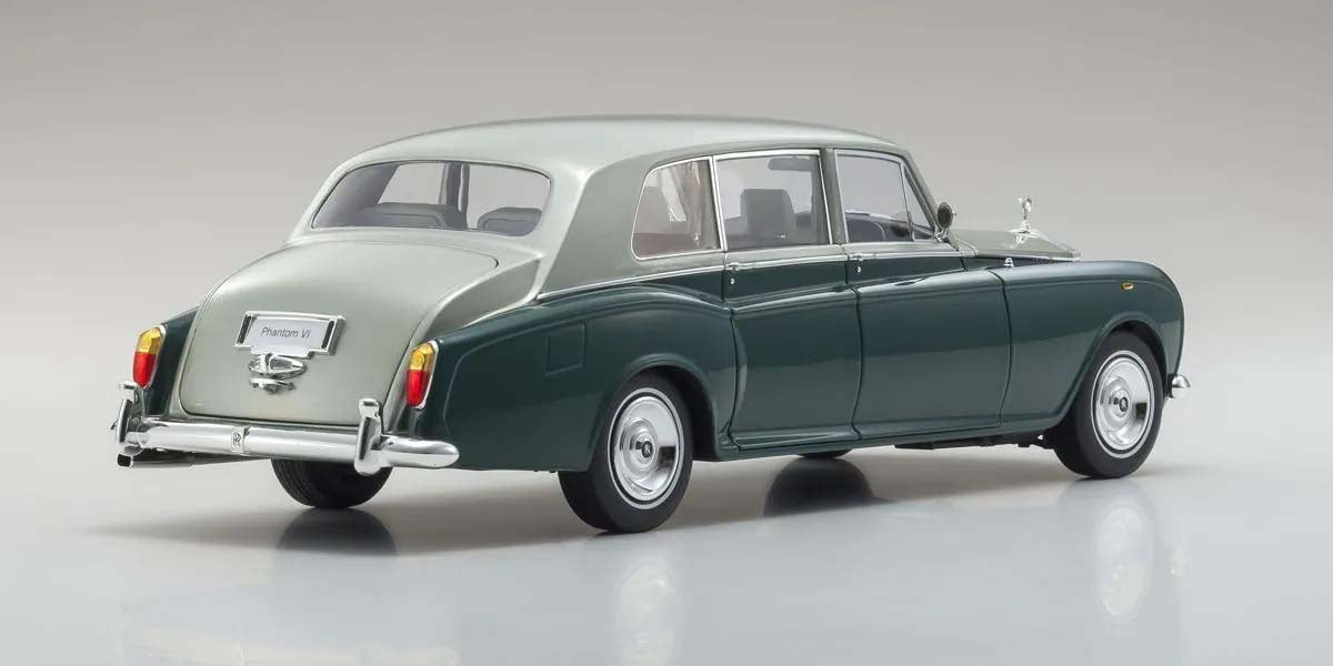 KYOSHO DIE CAST KS08905GRS - Kyosho 1:18 Rolls-Royce Phantom VI EWB 1968 Green-Silver