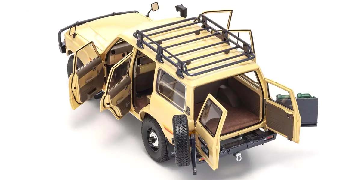 KYOSHO DIE CAST KS08956XBE - Kyosho 1:18 Toyota Land Cruiser 60 1980 Beige