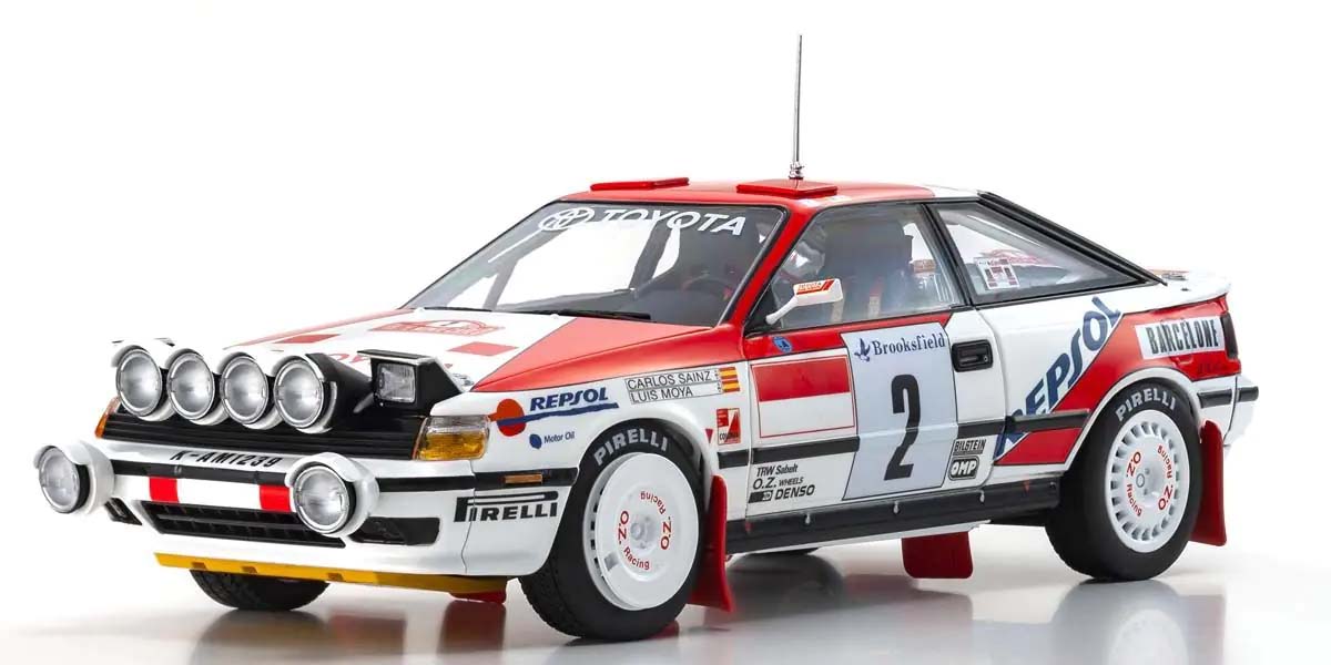 KYOSHO DIE CAST KS08961B - Kyosho 1:18 Toyota Celica GT-Four C.Sainz Winner Monte Carlo1991 Nr2