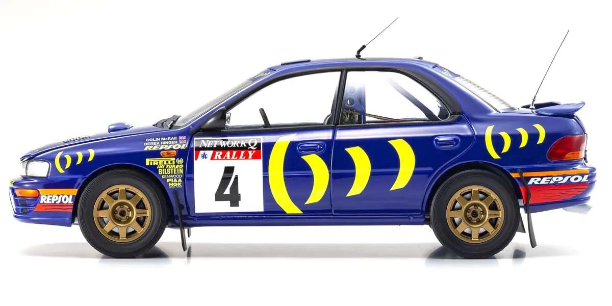 KYOSHO DIE CAST KS08962A - Kyosho 1:18 Subaru Impreza Colin McRae Winner RAC 1994 Nr.4