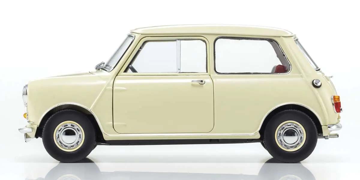 KYOSHO DIE CAST KS08964W - Kyosho 1:18 Morris Mini Minor Old English White