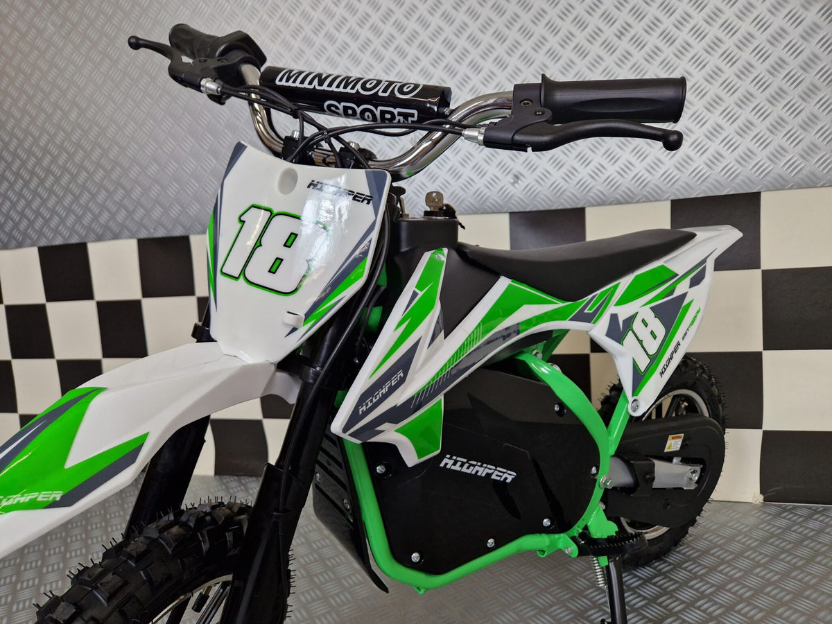 Elektrisk crossmotorcykel 36V för barn – grön