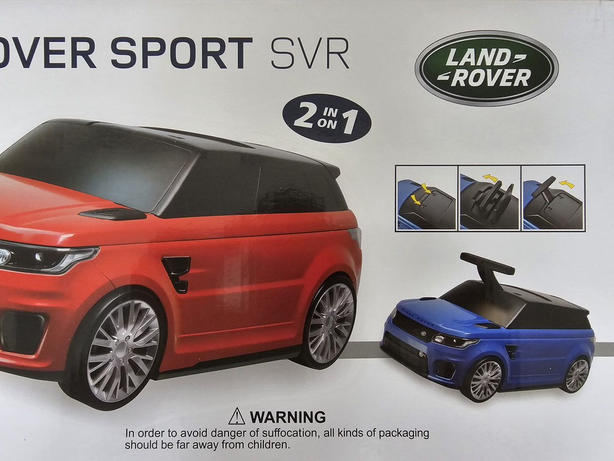 Range Rover resväska och gåbil i ett