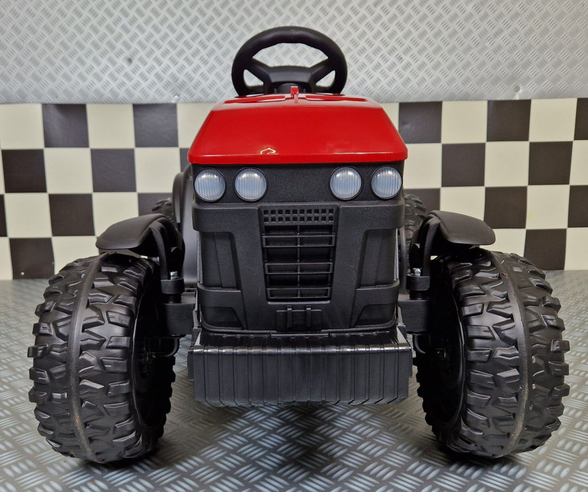Farmer barntraktor 12V med fjärrkontroll – röd