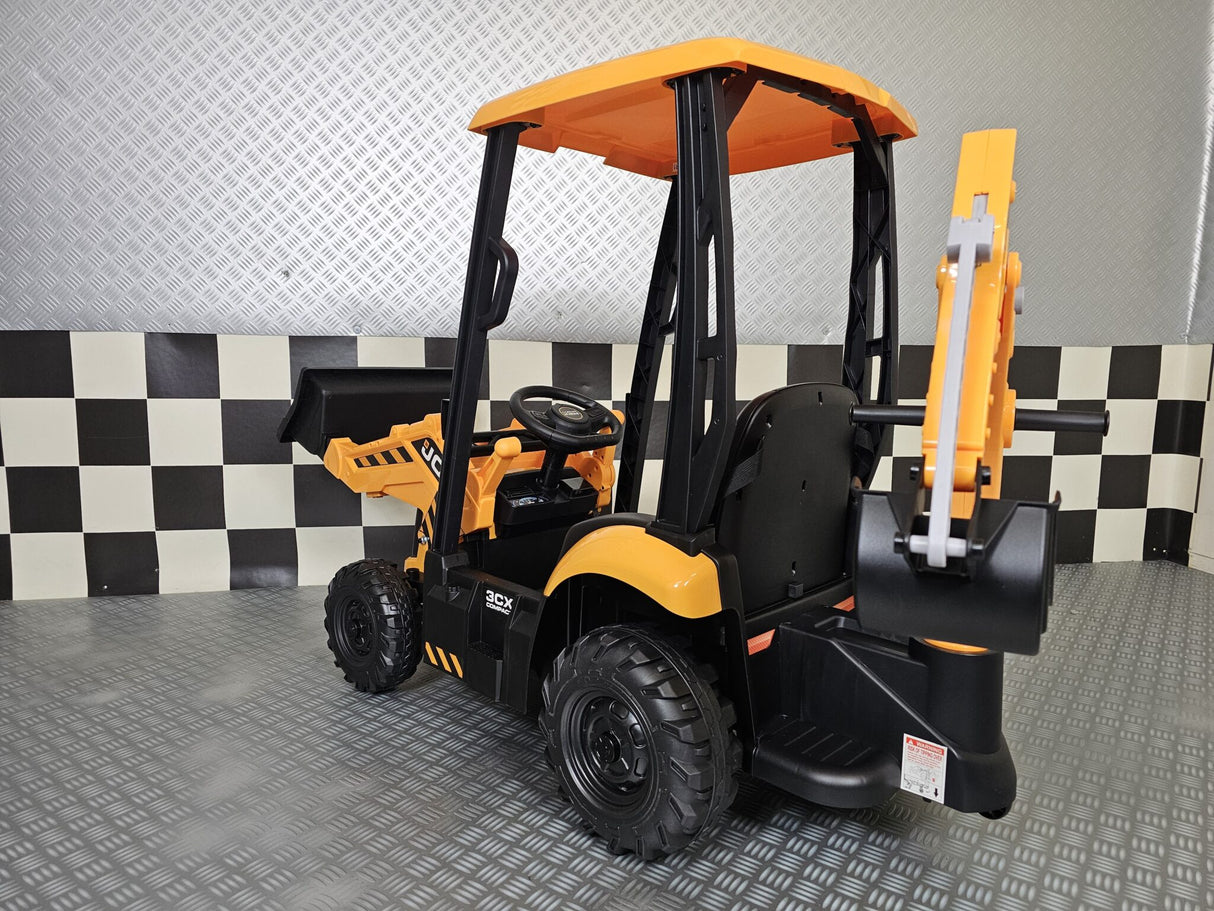 JCB Sitemaster 12V barntraktor med tak