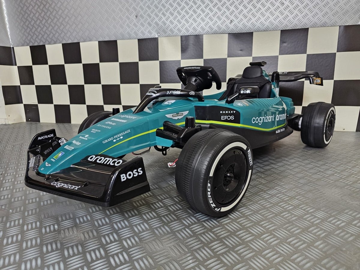 Aston Martin Formel 1 24V elbil för barn – 1 person