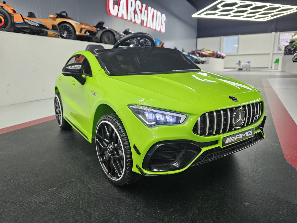 Børnebil Mercedes CLA 45 grøn
