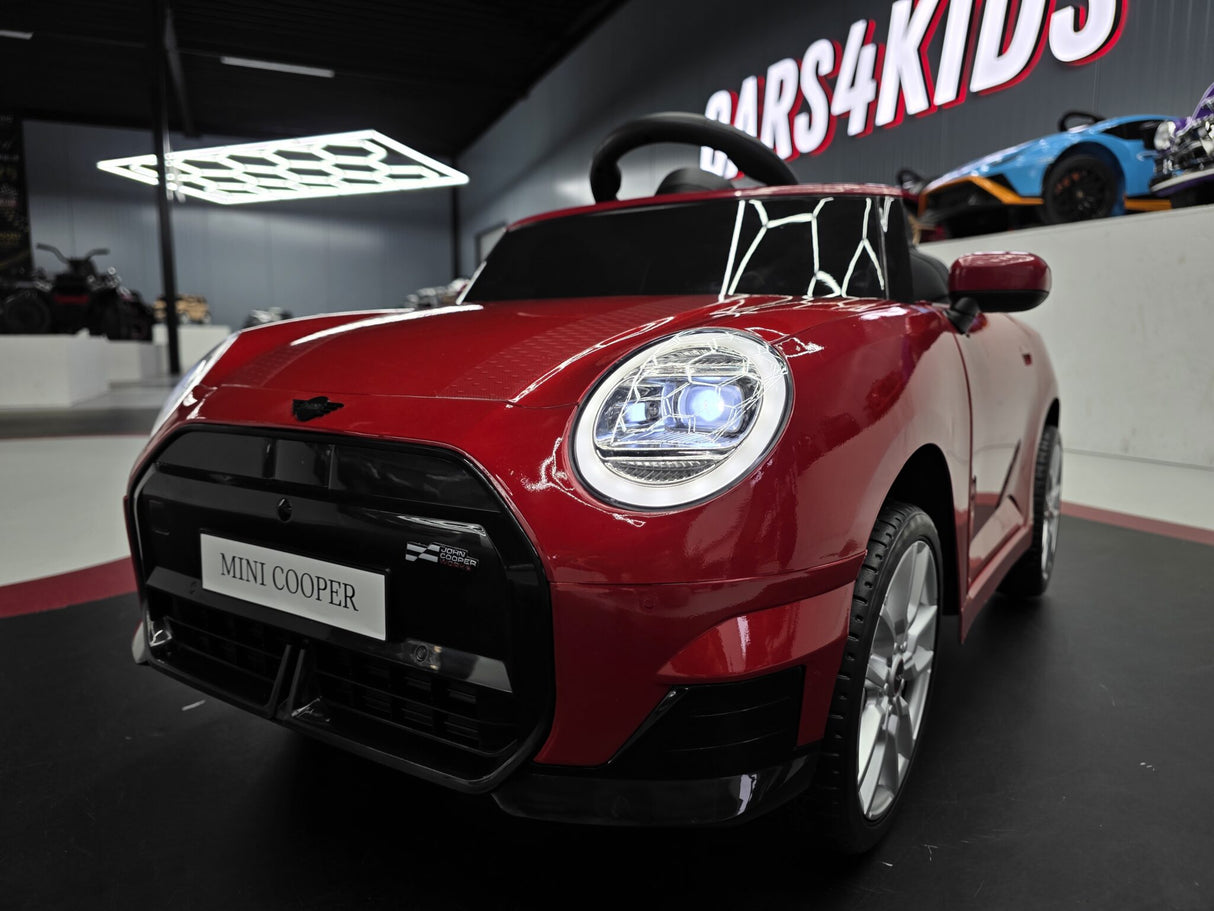 MINI Cooper S 12V elbil för barn – 1 person, metallic röd