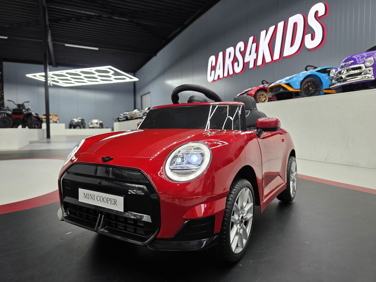 Børnebil Mini Cooper S 12 volt metallic rød